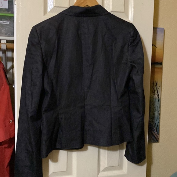 Short Charcoal Jacket size 10 Tahari - Picture 6 of 6